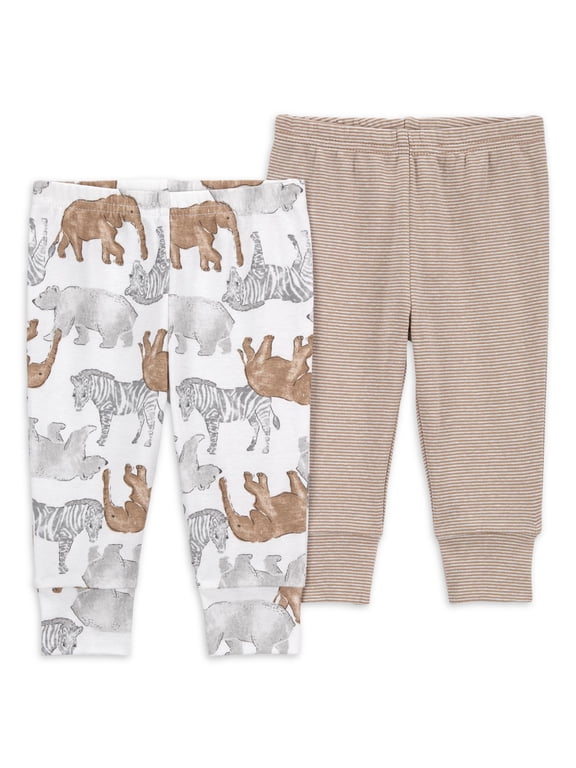 Baby Pants, 2-Pack, Sizes Preemie-12 Months