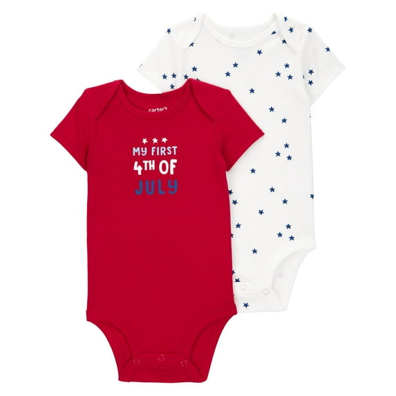 Carter's Child of Mine Baby Unisex Patriotic Bodysuit, Sizes Newborn-12 Months