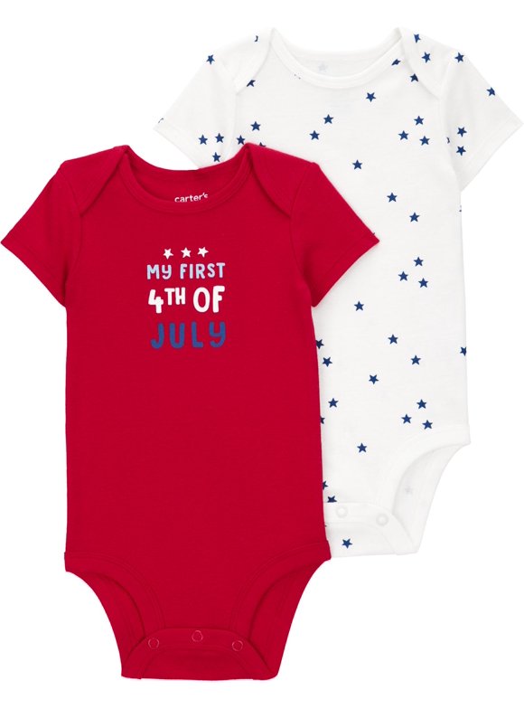 Baby Unisex Patriotic Bodysuit, Sizes Newborn-12 Months