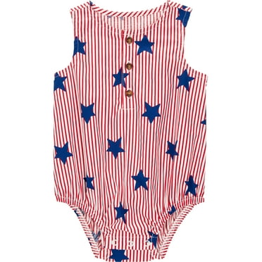 Carter's Child of Mine Baby Unisex Patriotic Romper, Sizes Newborn-12 Months