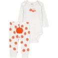 thumbnail image 1 of Carter's Child of Mine Baby Unisex Pumpkin Outfit Set, 2-Piece, Sizes Newborn-12 Months, 1 of 5