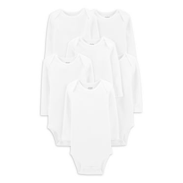 Carter's Child of Mine Baby Unisex Short Sleeve Bodysuits, 6-Pack, Sizes Preemie-24 Months