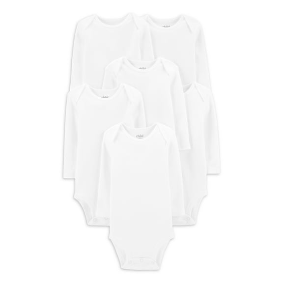 Carter's Child of Mine Baby Unisex Short Sleeve Bodysuits, 6-Pack, Sizes Preemie-24 Months