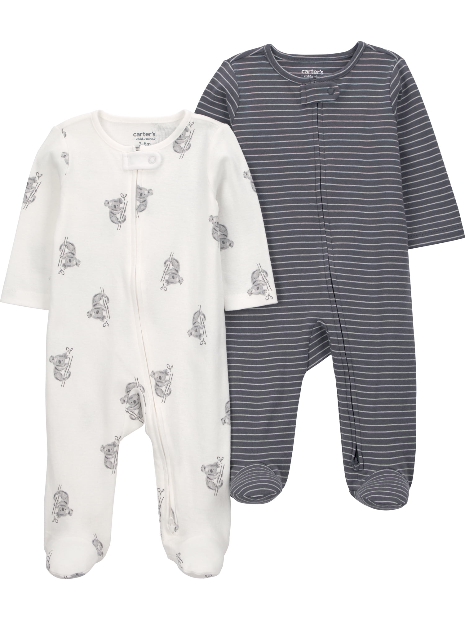 Carter's Child of Mine Baby Unisex, Sleep 'n Play, 2-Pack, Sizes Preemie-6/9 months