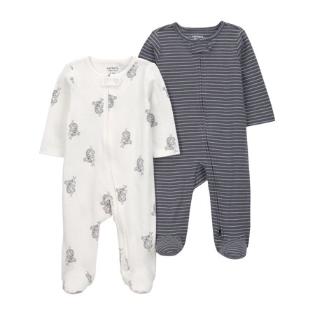 Carter's Child of Mine Baby Unisex, Sleep 'n Play, 2-Pack, Sizes Preemie-6/9 months