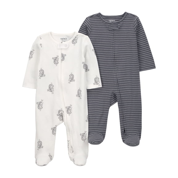 Carter's Child of Mine Baby Unisex, Sleep 'n Play, 2-Pack, Sizes Preemie-6/9 months