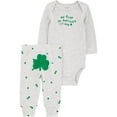 thumbnail image 1 of Carter's Child of Mine Baby Unisex St. Patrick's Day Outfit Set, 2-Piece, Sizes Newborn-12 Months, 1 of 5