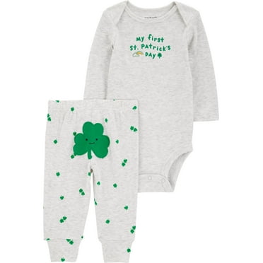 Carter's Child of Mine Baby Unisex St. Patrick's Day Outfit Set, 2-Piece, Sizes Newborn-12 Months