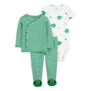 Carter's Child of Mine Baby Unisex St. Patrick's Outfit Set, 3-Piece, Sizes Preemie-6/9 Months