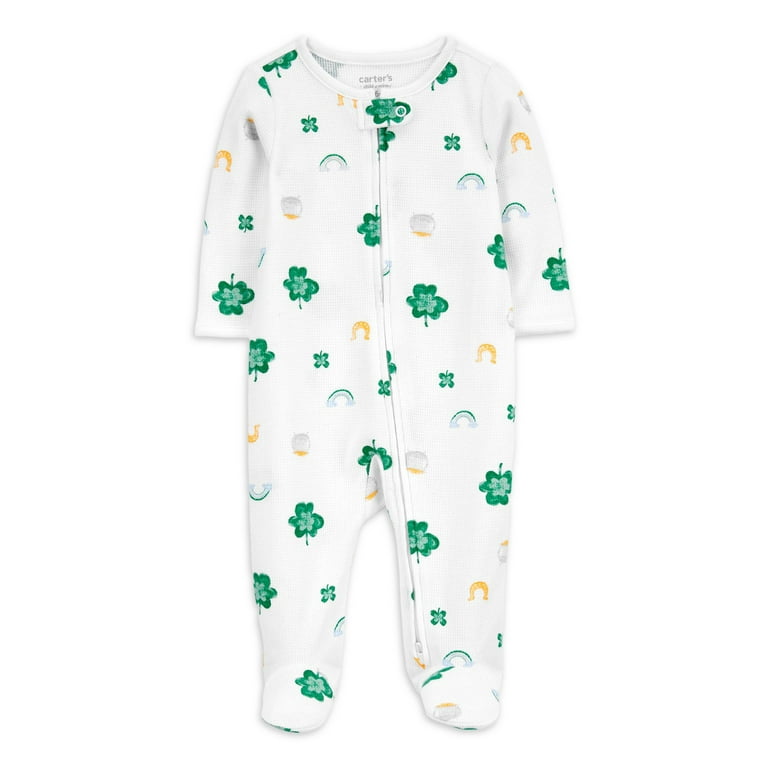 Carter s Child of Mine Baby Unisex St. Patrick s Sleep N Play One Piece Sizes Preemie 6 9 Months Walmart