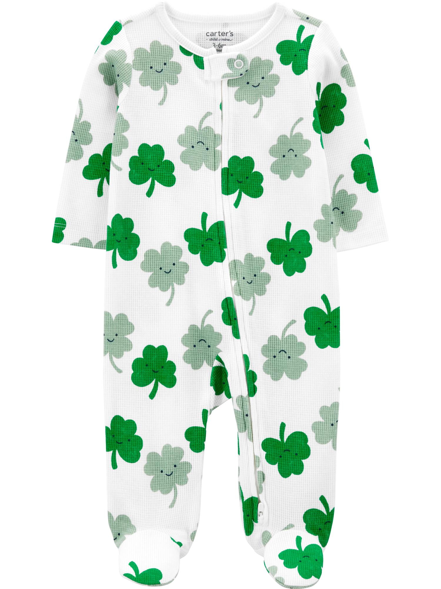 Carter's Child of Mine Baby Unisex St. Patrick's Sleep 'n Play, Sizes Preemie-6/9 Months