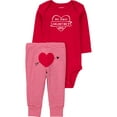 thumbnail image 1 of Carter's Child of Mine Baby Unisex Valentine's Outfit Set, 2-Piece, Sizes Newborn-12 Months, 1 of 5