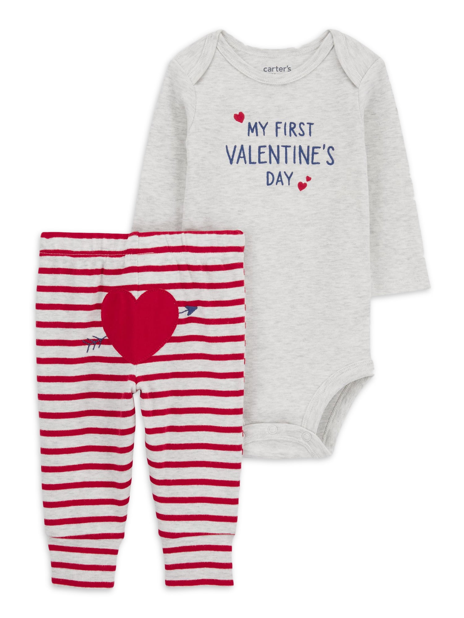 Carter s Child of Mine Baby Unisex Valentine s Outfit Set 2 Piece