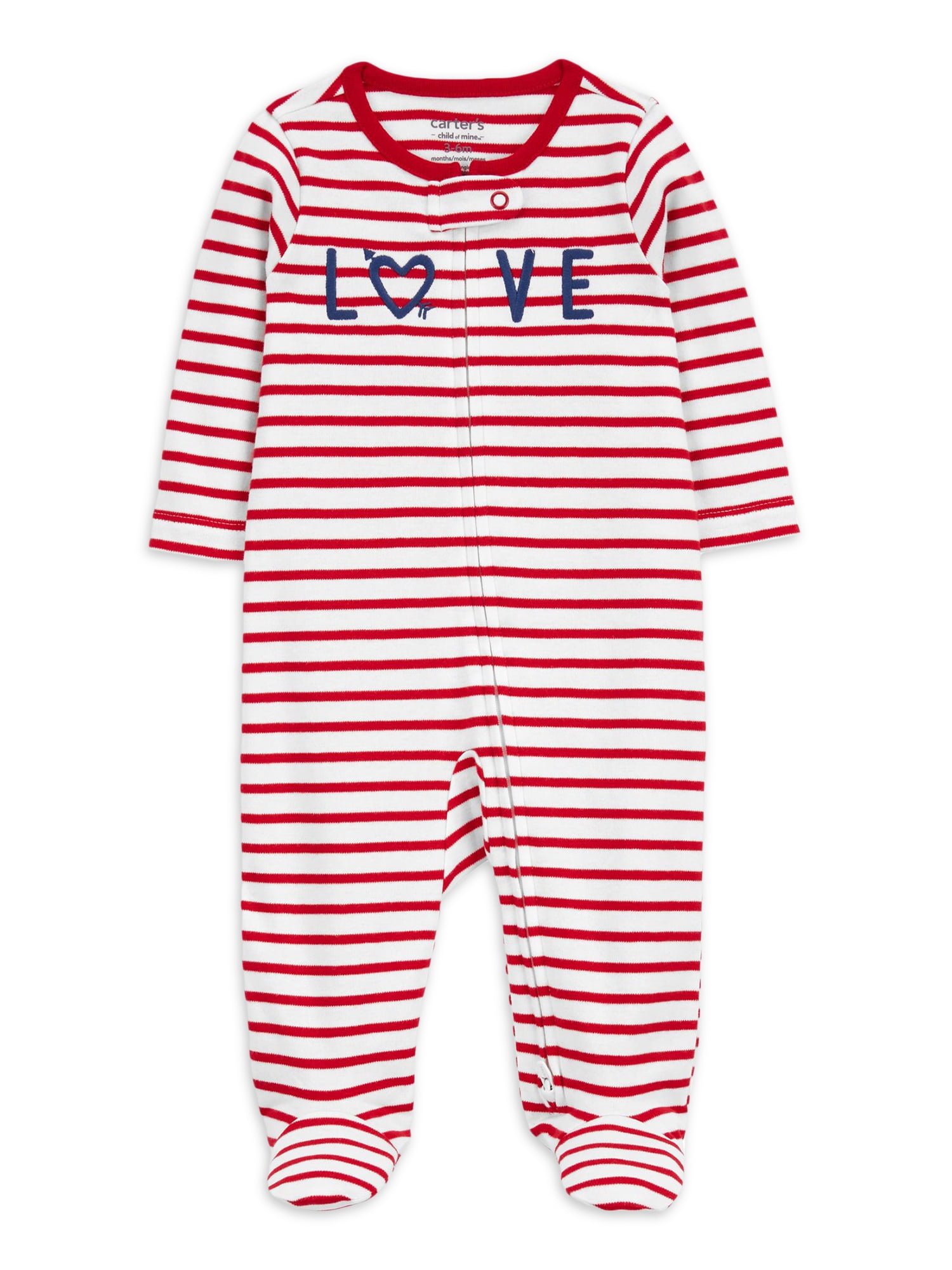 Carter's Child of Mine Baby Unisex Valentine's Sleep N Play, OnePiece