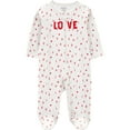 thumbnail image 1 of Carter's Child of Mine Baby Unisex Valentine's Sleep 'n Play, One-Piece, Sizes Preemie-6/9 Months, 1 of 5