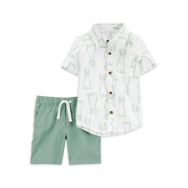 Carter's Child of Mine Baby and Toddler Boy Easter Outfit Set, 2Piece
