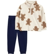 Carter's Child of Mine Baby and Toddler Boy Holiday Outfit Set, 2-Piece, Sizes 12M-5T