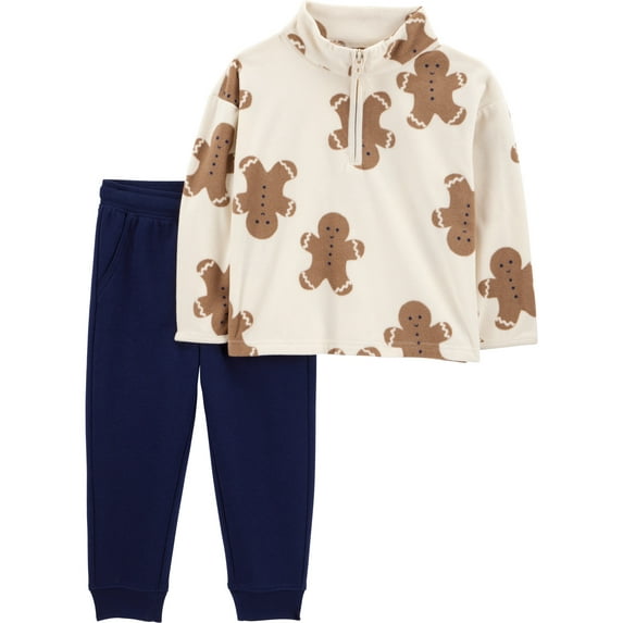 Carter's Child of Mine Baby and Toddler Boy Holiday Outfit Set, 2-Piece, Sizes 12M-5T