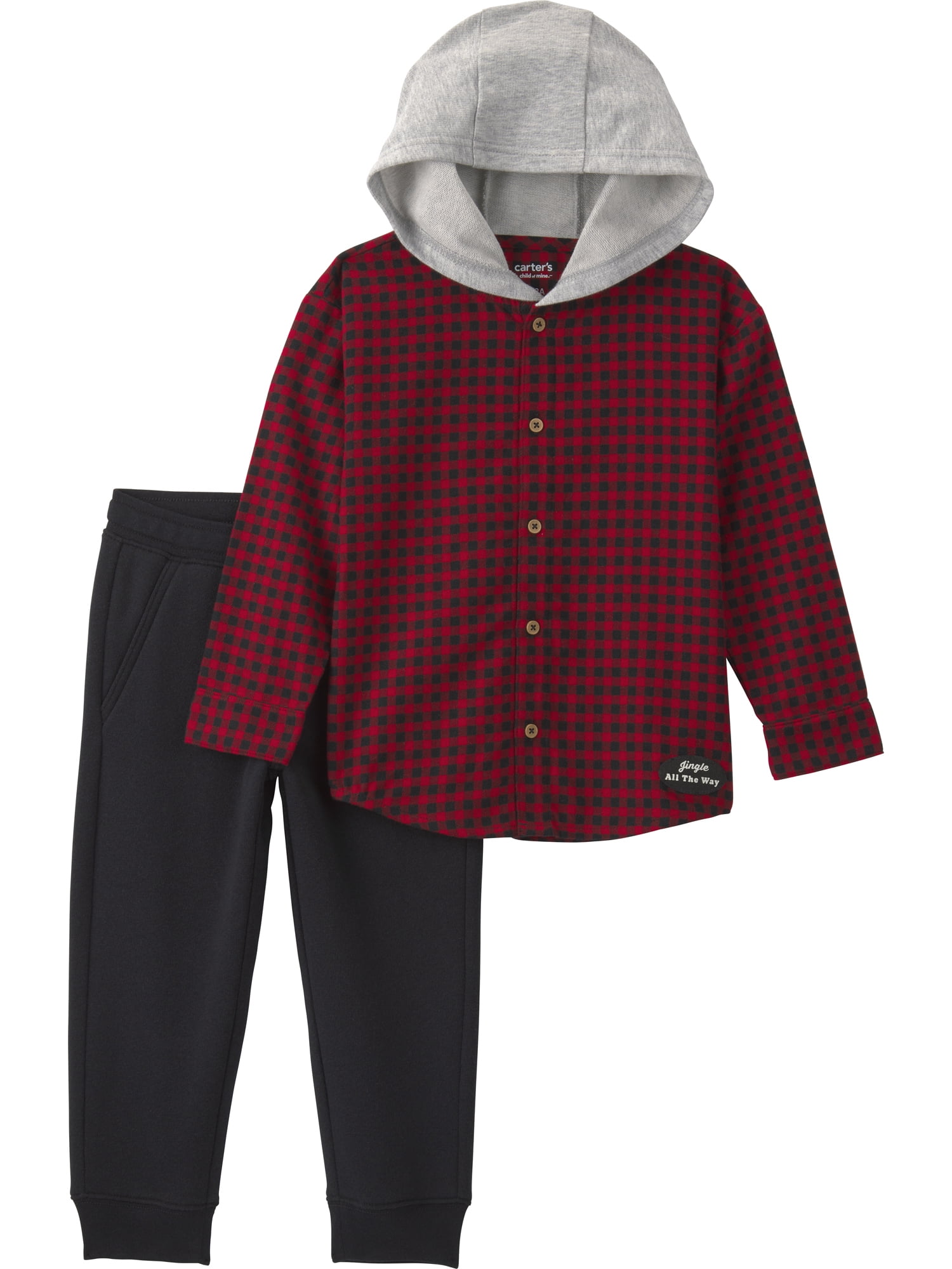Carter's Child of Mine Baby and Toddler Boy Holiday Outfit Set, 2-Piece, Sizes 12M-5T