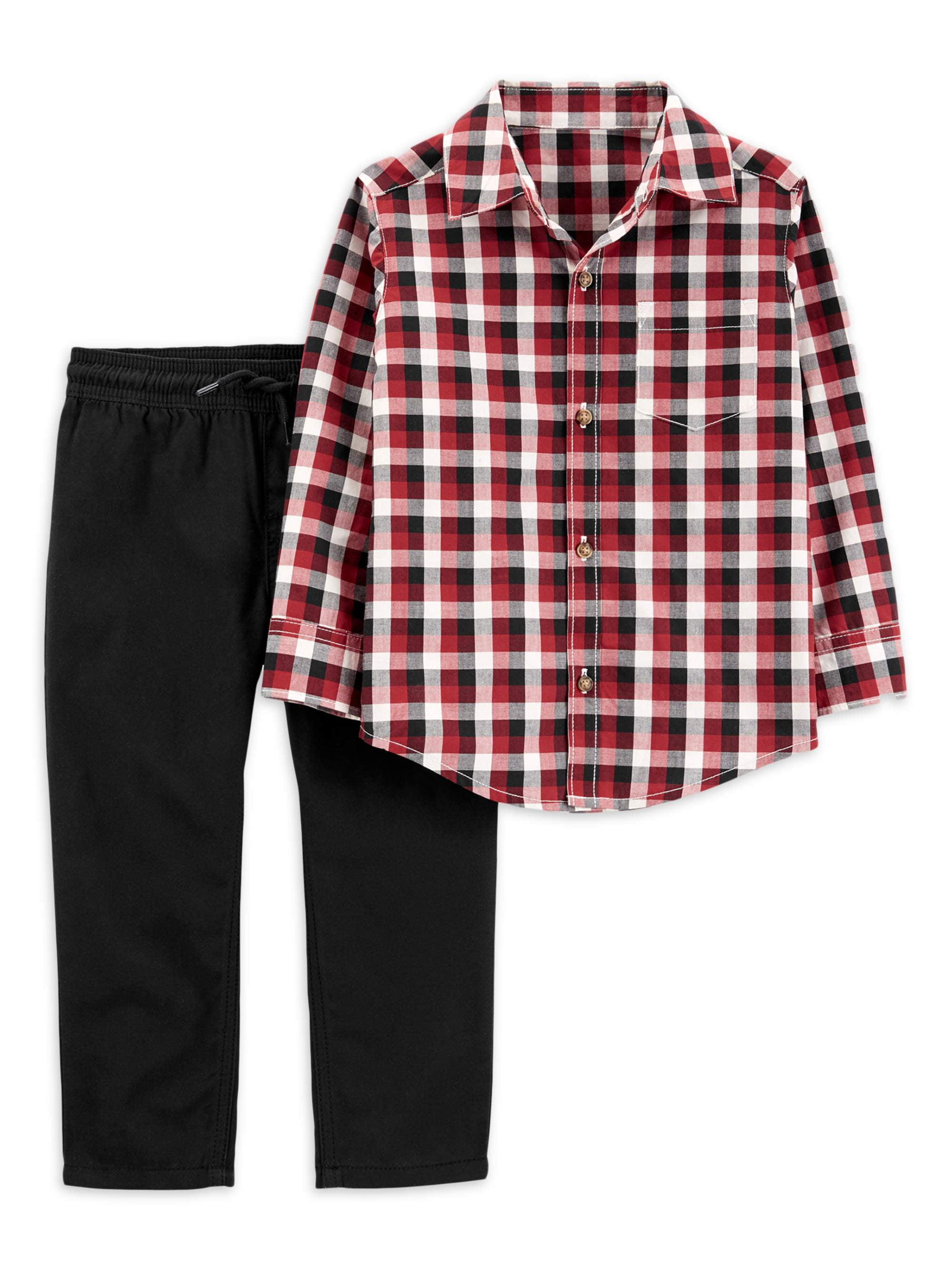 Carter's Child of Mine Baby and Toddler Boy LongSleeve ButtonUp Shirt