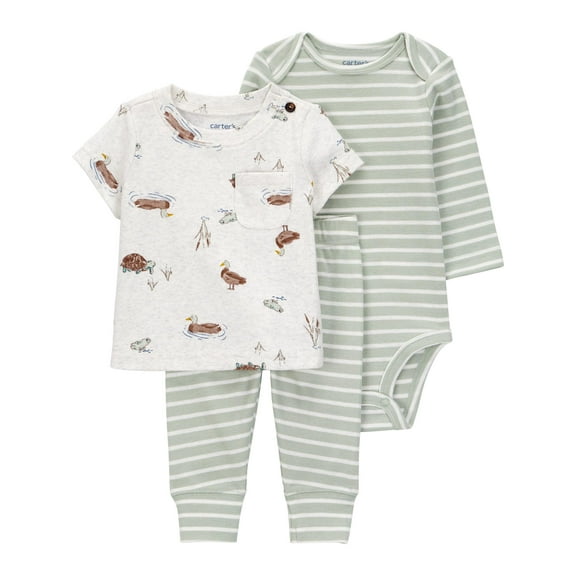 Carter's Child of Mine Baby and Toddler Boy Outfit Set, 3-Piece, Sizes 0/3-24 Months