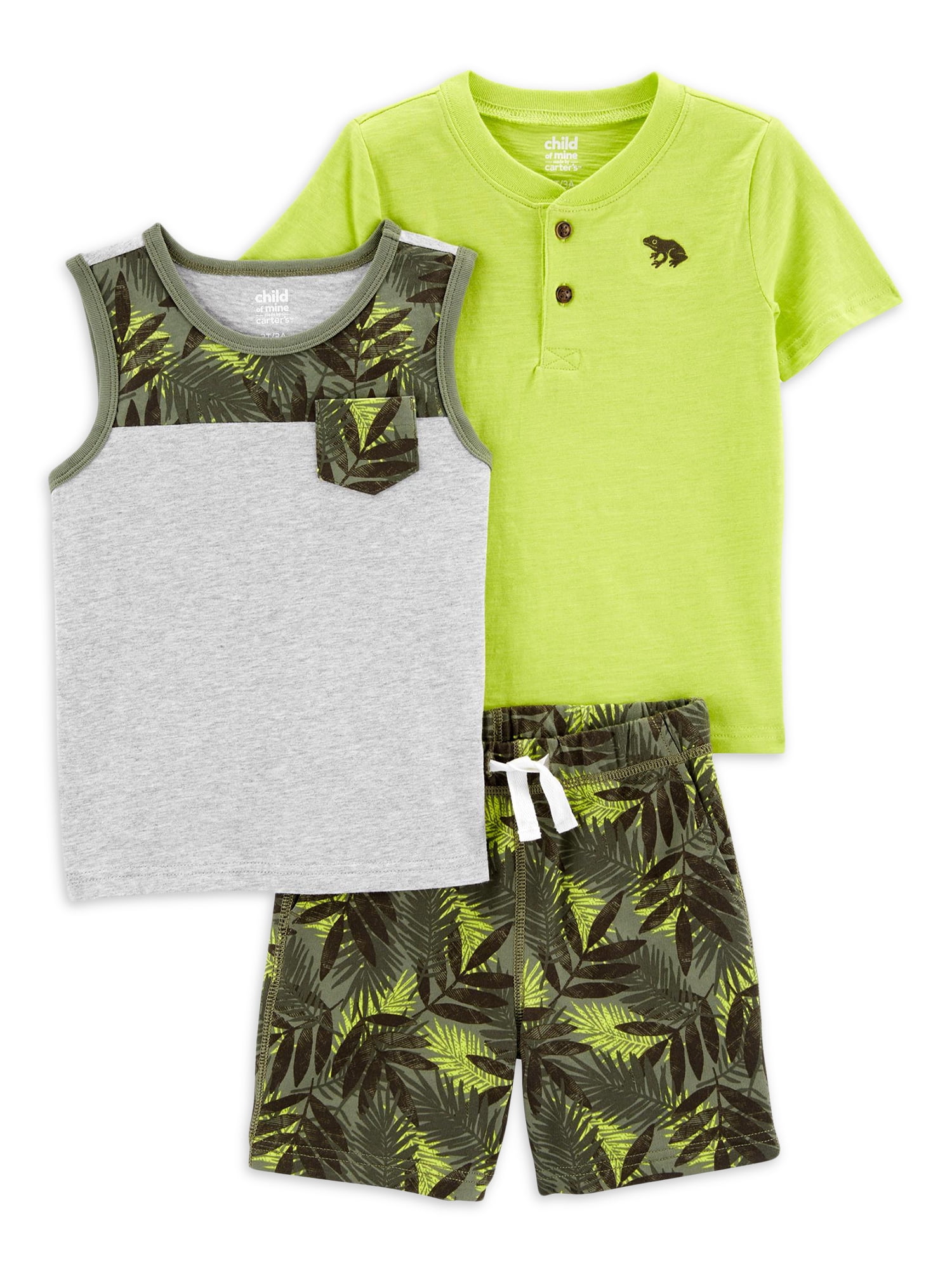 Carter's Child of Mine Baby and Toddler Boy Outfit Set, 3Piece, Sizes