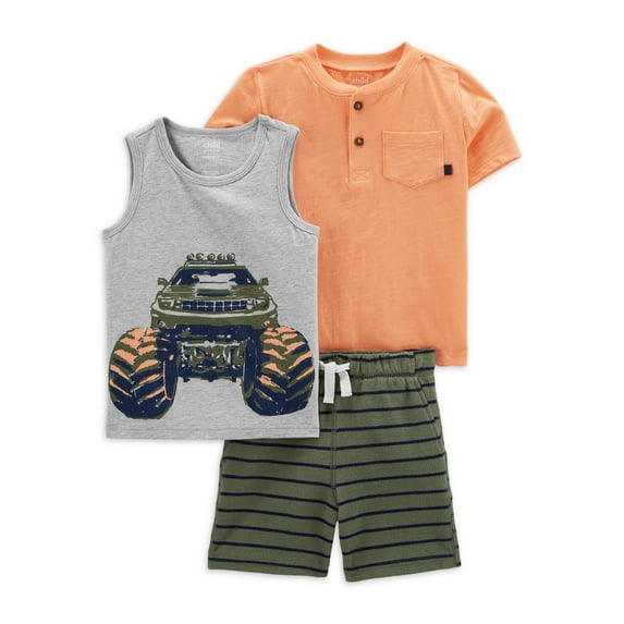 Carter's Child of Mine Baby and Toddler Boy Outfit Set, 3-Piece, Sizes 12M-5T