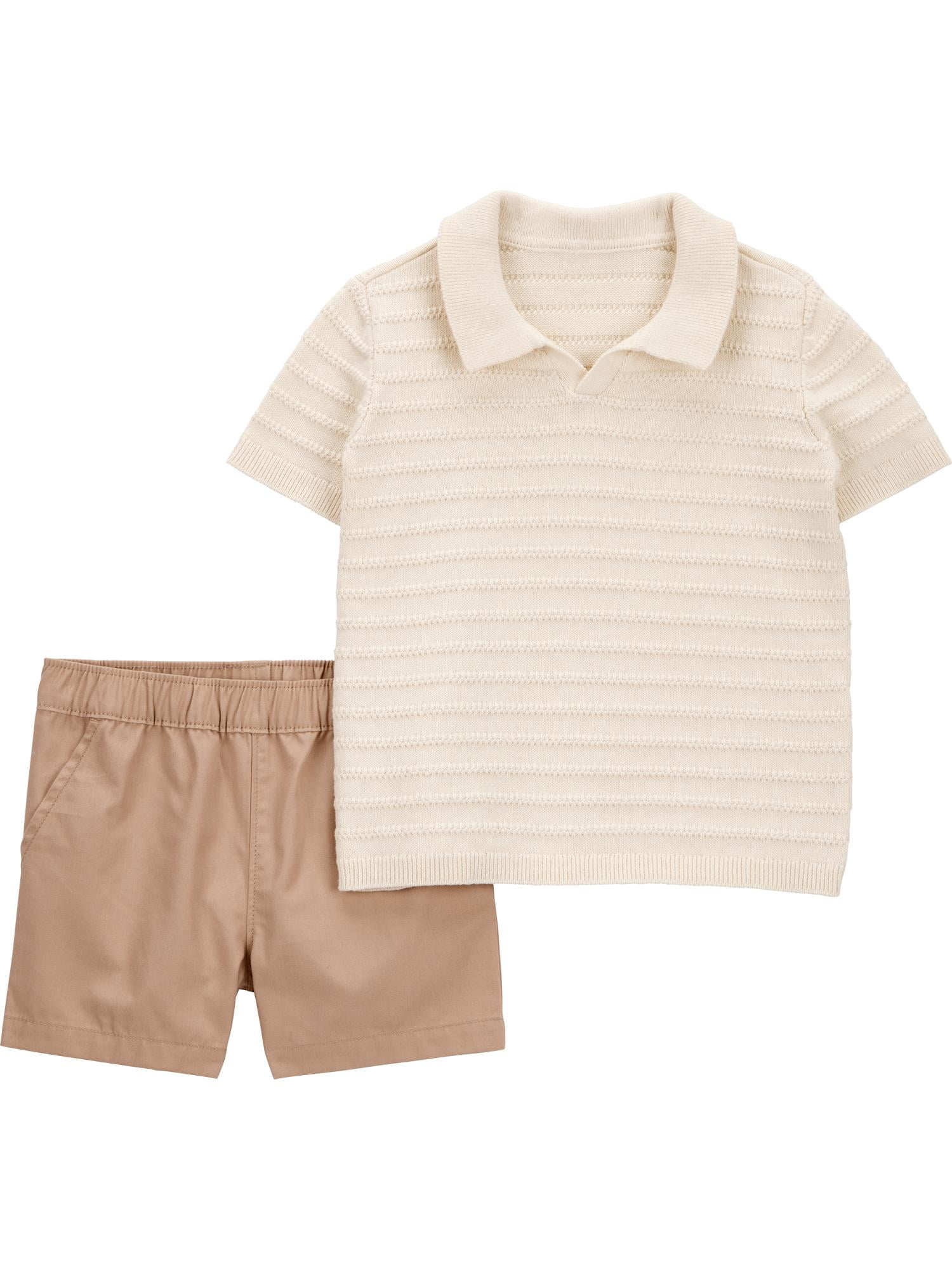 Carter's Child of Mine Baby and Toddler Boy Outfit Short Set, 2-Piece, Sizes 12M-5T