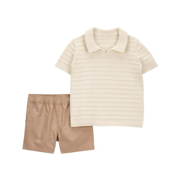 Carter's Child of Mine Baby and Toddler Boy Outfit Short Set, 2-Piece, Sizes 12M-5T