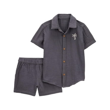 Carter's Child of Mine Baby and Toddler Boy Outfit Short Set, 2-Piece, Sizes 12M-5T