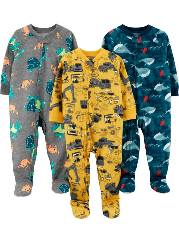 Carter's Child of Mine Baby and Toddler Boy Pajama, One-Piece, 3-Pack, Sizes 12M-4T