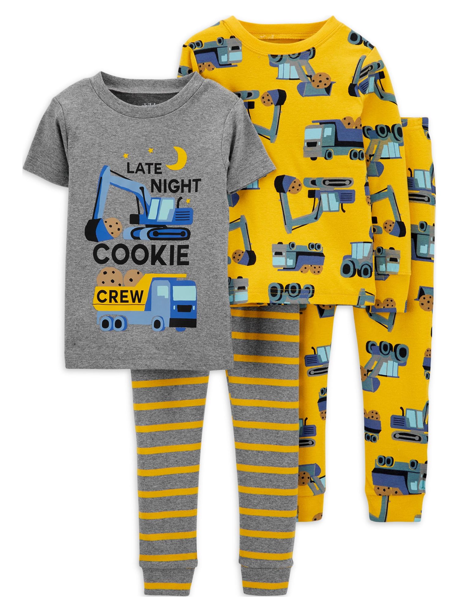 Carter's Child of Mine Baby and Toddler Boy Pajama Set, 4-Piece, Sizes 12M-5T - image 1 of 3