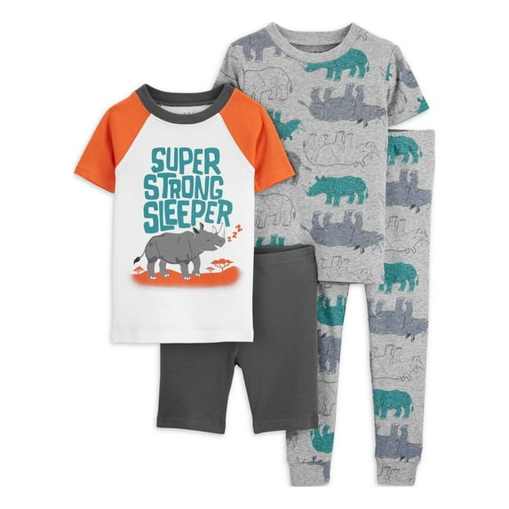 Carter's Child of Mine Baby and Toddler Boy Pajama Set, 4-Piece, Sizes 12M-5T