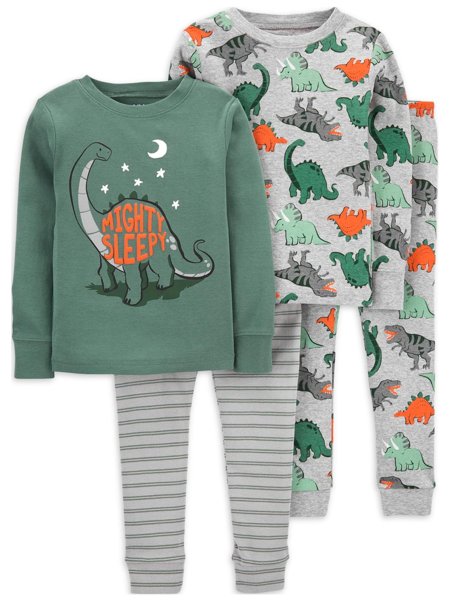 Carter's Child of Mine Baby and Toddler Boy Pajama Set, 4-Piece, Sizes 12M-5T