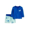 Carter's Child of Mine Baby and Toddler Boy Rash Guard Swimsuit Set