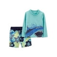 thumbnail image 1 of Carter's Child of Mine Baby and Toddler Boy Rashguard and Swim Trunks Set, 2-Piece, Sizes 0/3M-5T, 1 of 6