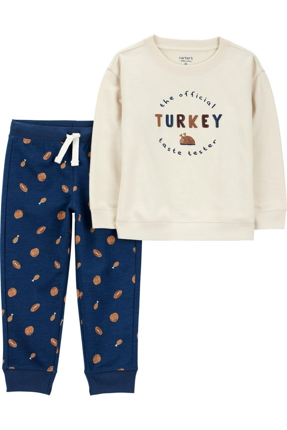 Baby and Toddler Boy Thanksgiving Outfit Set, 2-Piece, Sizes 0/3M-5T