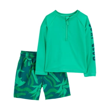 Carter’s Child of Mine Baby and Toddler Boy Two-Piece Rash Guard Set, Sizes 0/3M-5T
