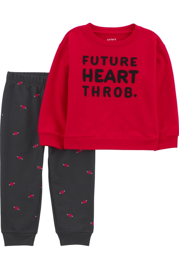 Baby and Toddler Boy Valentine's Outfit Set, Sizes 12M-5T