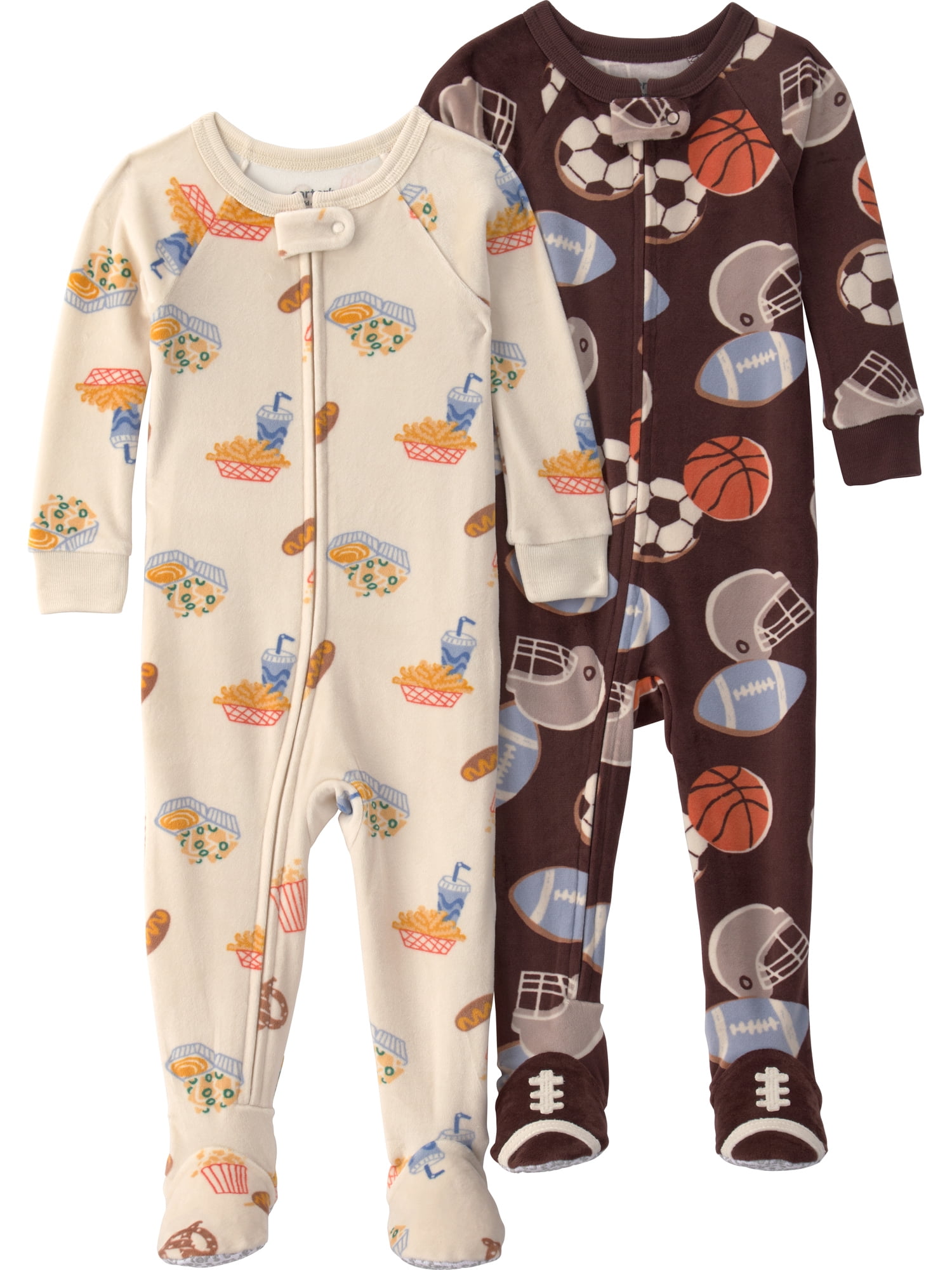 Carter's Child of Mine Baby and Toddler Cozy Pajama, 2-Pack, One-Piece, Sizes 12M-5T