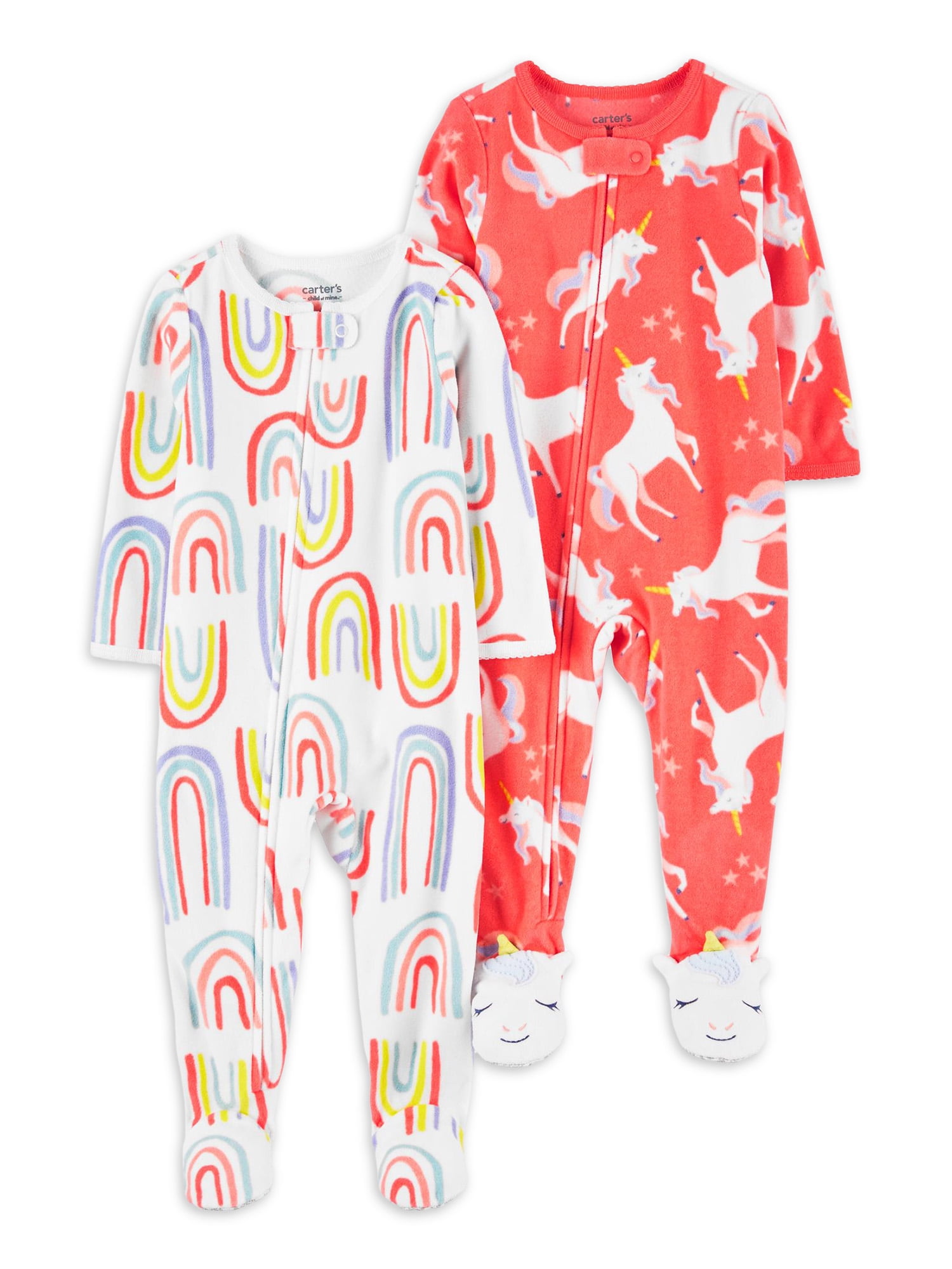 Carter's Child of Mine Baby and Toddler Footed Pajamas, OnePiece, 2