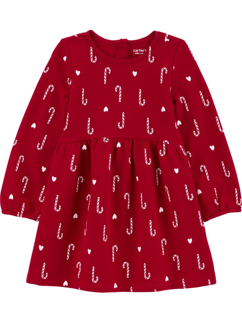 Carter's Child of Mine Baby and Toddler Girl Holiday Dress, Sizes 12M-5T -  Walmart.com