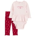 thumbnail image 1 of Carter's Child of Mine Baby and Toddler Girl, Outfit Set, 2-Piece, Sizes Newborn-18 Months, 1 of 5