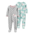 Carter's Child of Mine Baby and Toddler Girl OnePiece Pajamas, 2Pack
