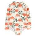 thumbnail image 1 of Carter's Child of Mine Toddler Girl Rash Guard Swimsuit, One-Piece, Sizes 12M-5T, 1 of 6