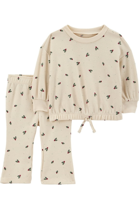 Baby and Toddler Girl Outfit Set, 2-Piece, Sizes 0/3-24 Months