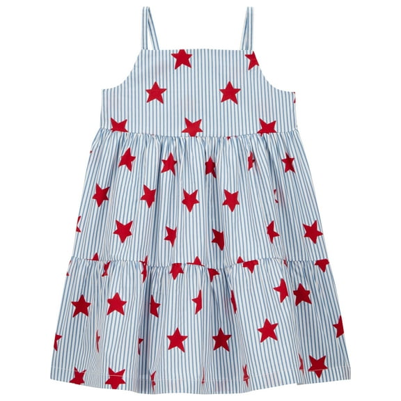 Carter's Child of Mine Baby and Toddler Girl Patriotic Dress, Sizes 12M-5T