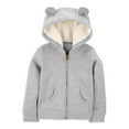thumbnail image 1 of Carter's Child of Mine Baby and Toddler Girl Zip Hoodie Sizes 12M-5T, 1 of 2