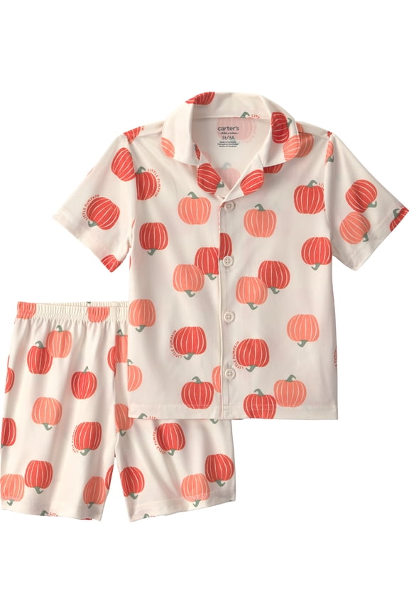 Baby and Toddler Halloween Pajama Shorts Set, 2-Piece, Sizes 12M-5T