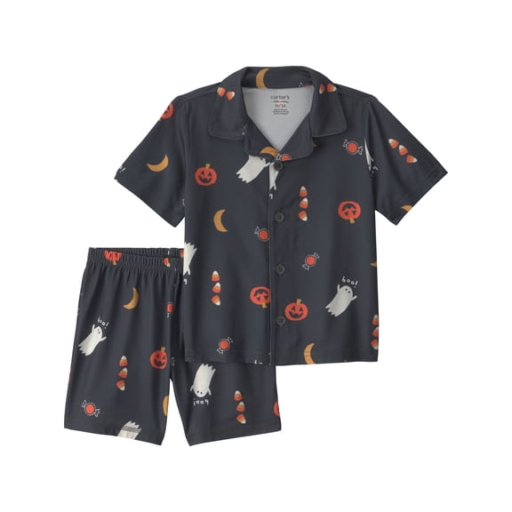 Carter's Child of Mine Baby and Toddler Halloween Pajama Shorts Set, 2-Piece, Sizes 12M-5T